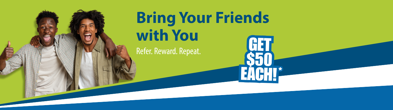 Refer a friend graphic